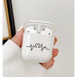 Airpods Pro Case Holder Clear Heart Pulse ECG